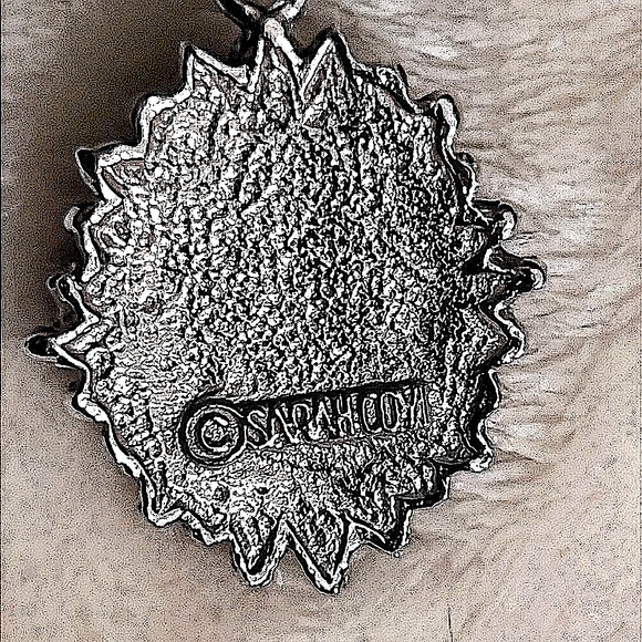 NWOT 💜 SARA COVENTRY VTG PURPLE AMETHYST & PEARLS PENDANT SILVER CHAIN NECKLACE - Picture 4 of 8